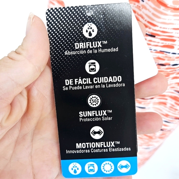 PGA TOUR Wmns Fusion Coral Pebble Beach Print Sleeveless Golf Shirt Top M NWT - Picture 10 of 12